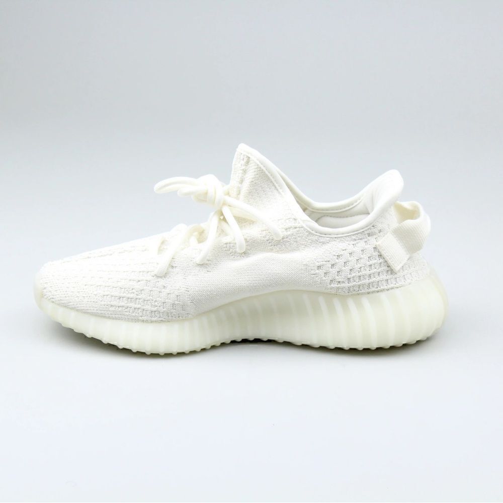 Yeezy x Adidas Cream/Triple White Knit Fabric Boost